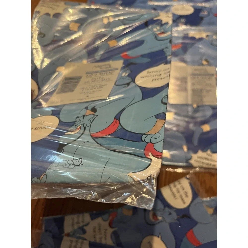 Vintage Celebration By Gibson Gift Wrap‎ Aladdin Genie Wrapping Paper Lot Of 11